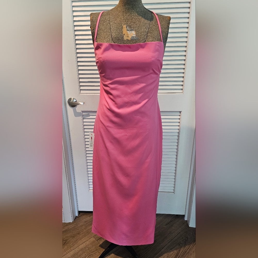 Pink Backless Dress